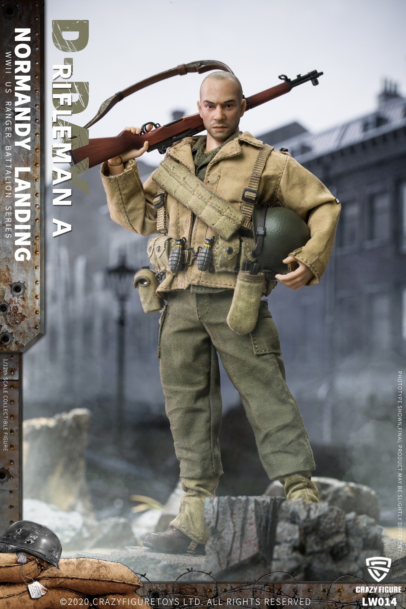 [สั่งจอง]Crazy Figure 1/12 : WWII U.S. Rangers On D-Day
