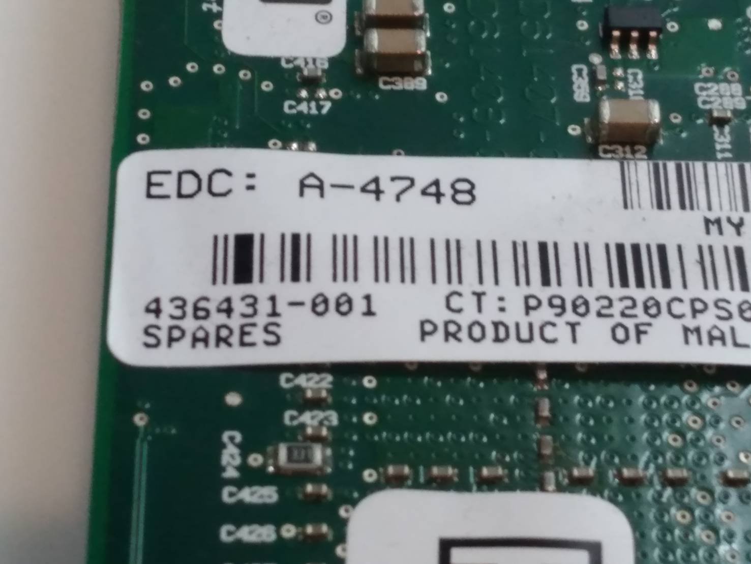 436431-001, HP NC364T quad port Gigabit Ethernet PCIe adapter full height