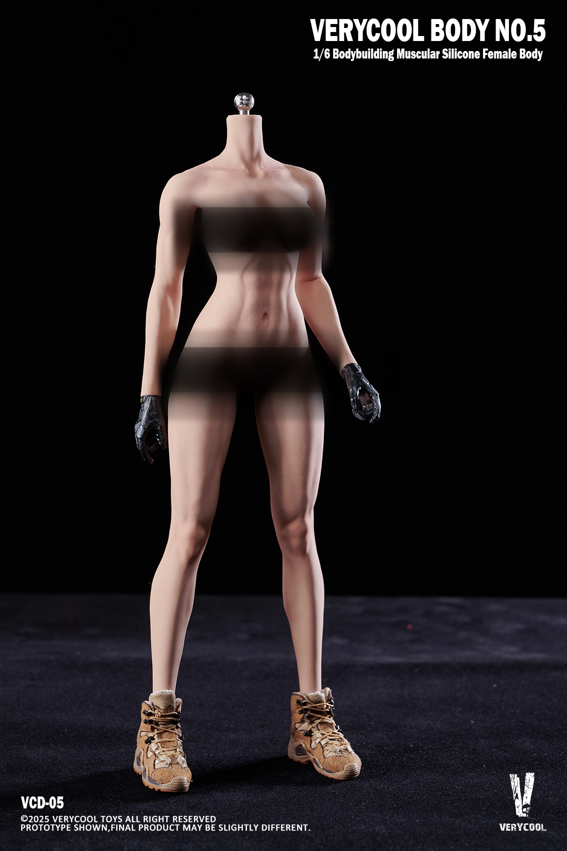 [สั่งจอง]VERYCOOL VCD-05B 1/6 : Silicone Female Body Bodybuilding Muscular Physique Natural Skin Tone