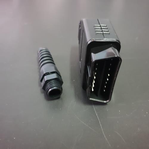 หัวต่อ OBD2 แบบ 16 pin พร้อม PCB Automotive OBD2 16-pin Connector to connect male OBD shell with plug