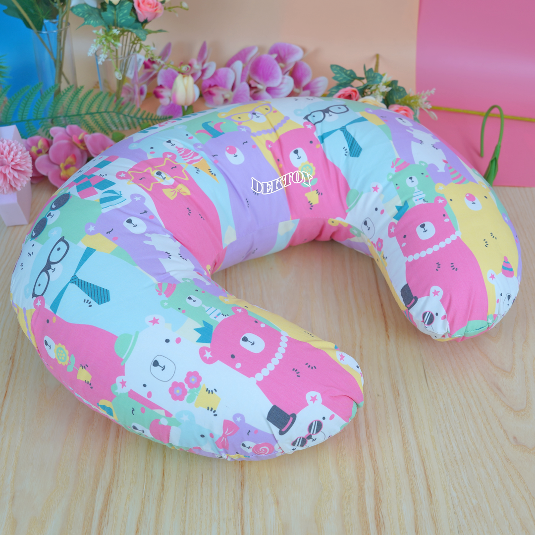 NANNY แนนนี่ หมอนรองให้นมลูกพร้อมปลอกแนนนี่ ลายN341