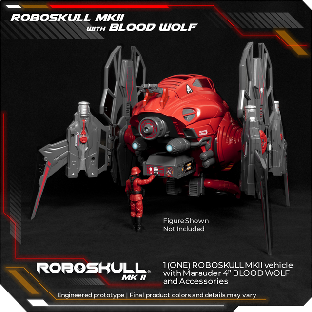 [สั่งจอง]ROBOSKULL MKII & 4" BLOOD WOLF PILOT
