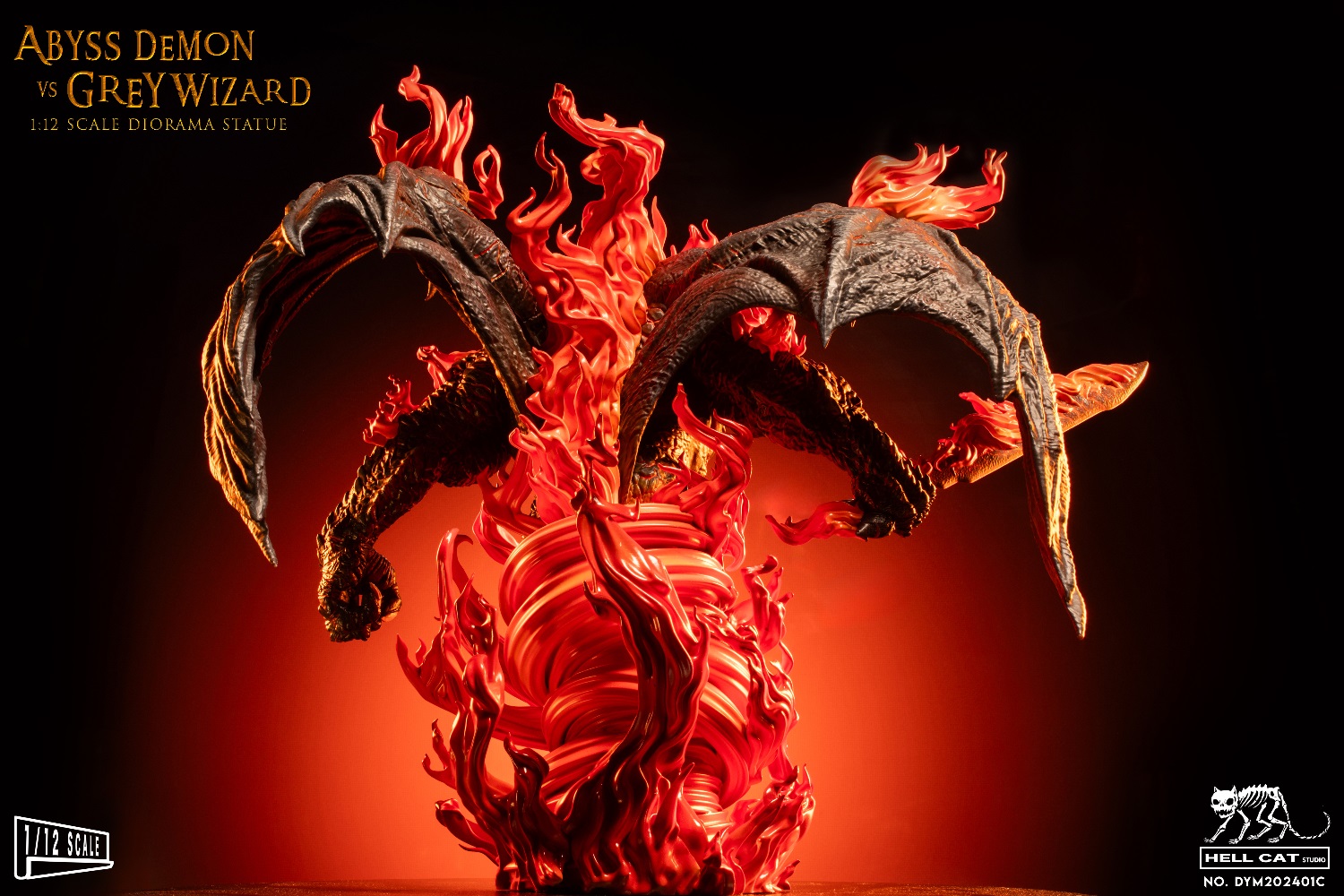 [สั่งจอง] Hell Cat New 1/12 : Grey Wizard vs Abyss Demon Diorama