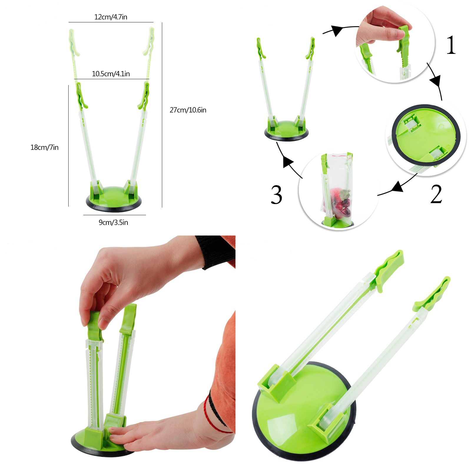 🔥Sale ลดราคา🔥 แท่นจับปากถุงบรรจุ อุปกรณ์ช่วยบรรจุ ช่วยแพ็ค ใช้งานง่าย ช่วยเพิ่มความสะดวกสบาย