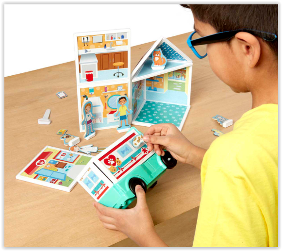 ชุดต่อแม่เหล็ก 3D รุ่นสัตว์เลี้ยง เสริมจินตนาการและความคิดสร้างสรรค์ Magnetivity Pet Center Melissa&Doug, ของเล่นเสริมพัฒนาการ, ของเล่น