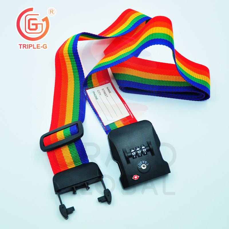 TRIPLE-G สายรัด กระเป๋าเดินทาง แบบล็อค 3 รหัส