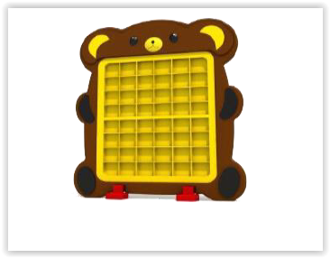 ชั้นวางแก้วหมี,ชั้นวางแก้ว 48 ช่อง,ชั้นวางแก้วพลาสติก,เฟอร์นิเจอร์เด็ก, สินค้าพร้อมส่ง