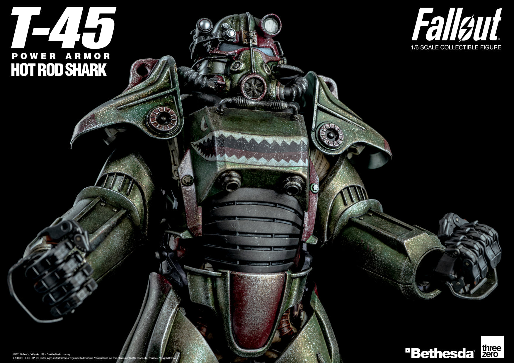 [สั่งจอง]threeZero x Fall out 1/6 : T‐45 Hot Rod Shark Armor Pack
