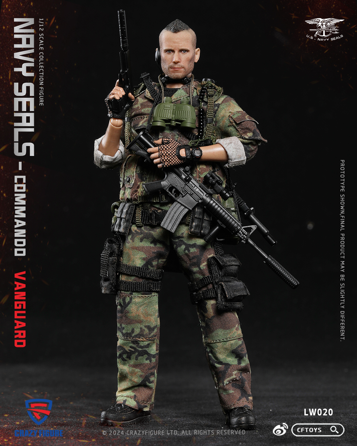 [พร้อมส่ง] Crazy figure (CFTOYS) LW020 1/12 : SEAL Special Assault Team-Top Soldier