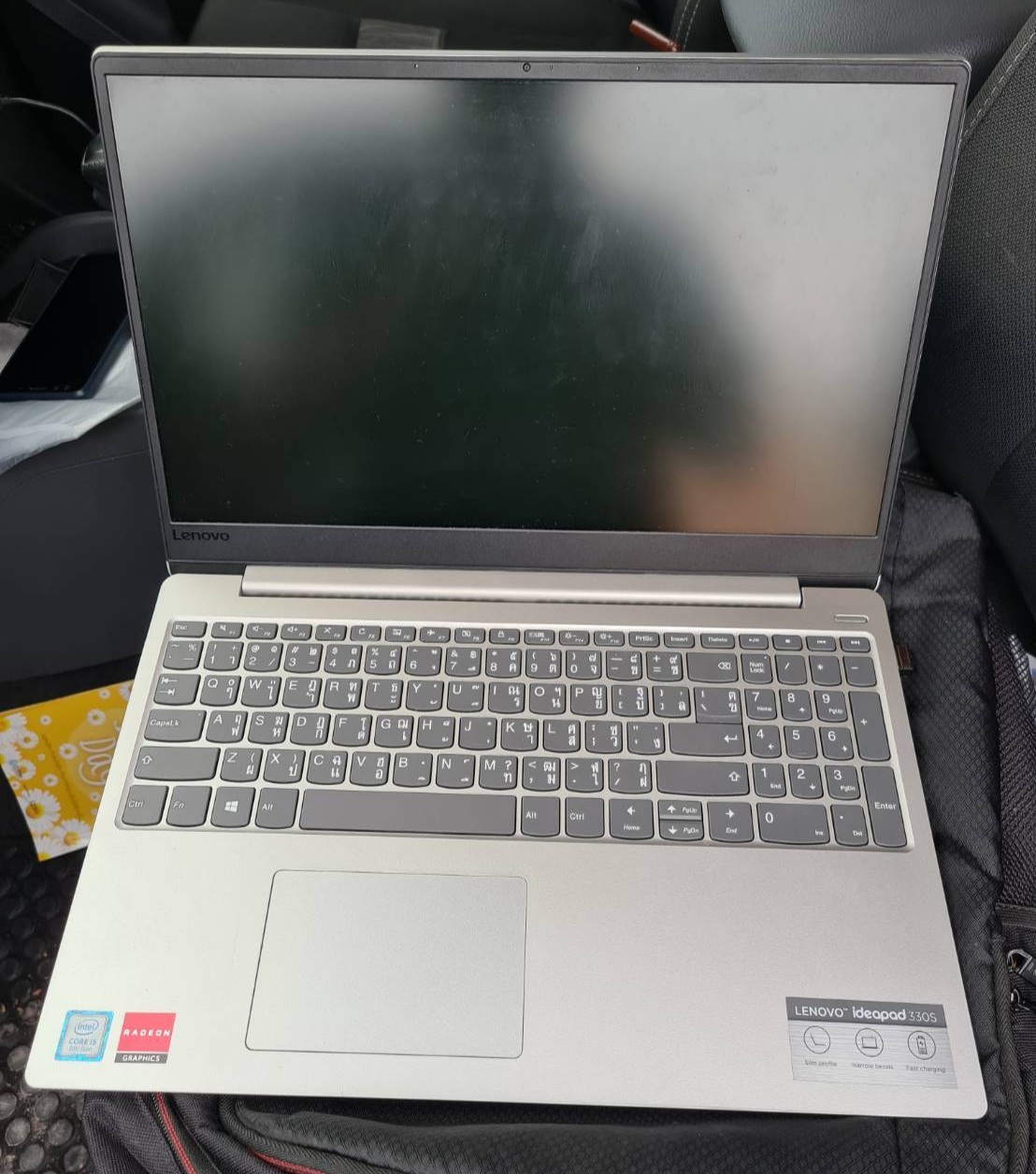 โน๊ตบุ๊คมือสอง ประกันร้าน 1 เดือน Lenovo ideapad 330S (i5-8250U Ram8GB HDD1TB) พร้อม Adapter ฟรี!!! กระเป๋า