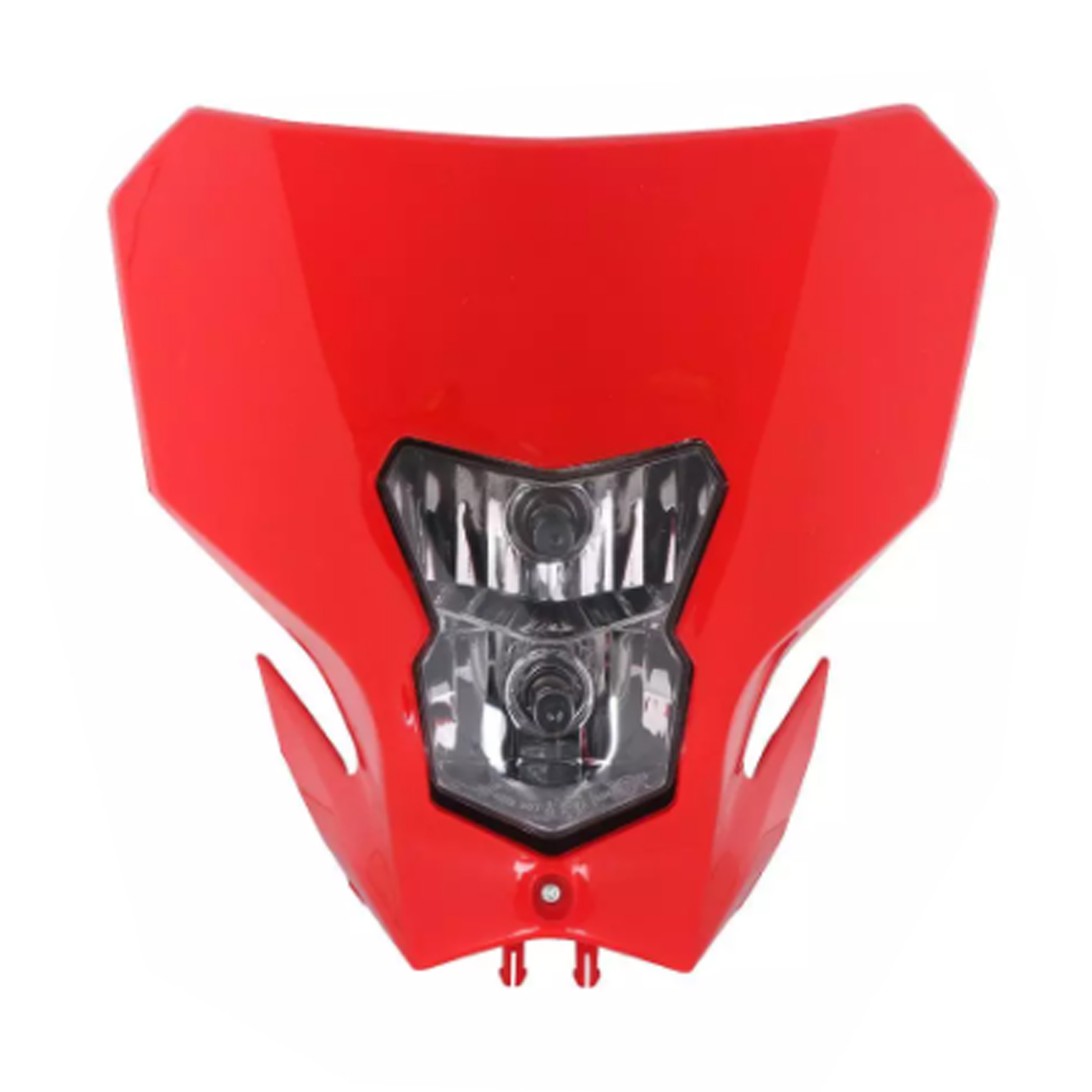 หน้ากากทรง CRF450L ไฟธรรมดา สีแดง