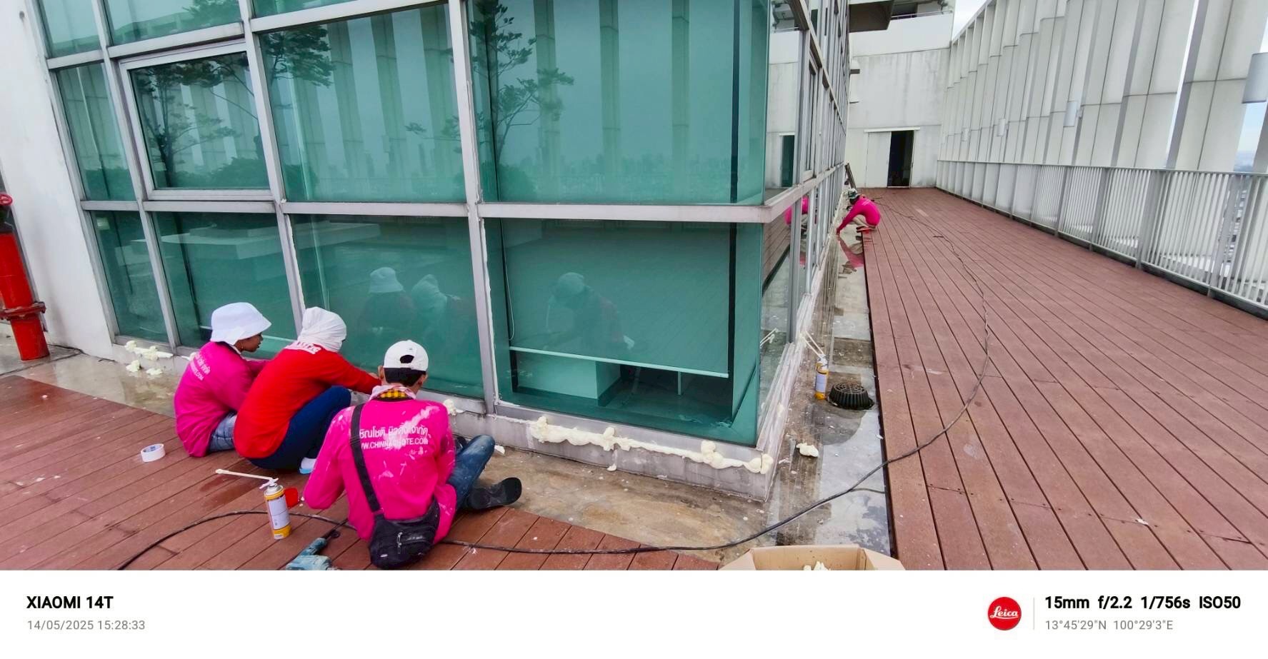 งานแก้ไขน้ำรั่วซึม อาคารนวมิน ชั้น 26 รพ.ศิริราช