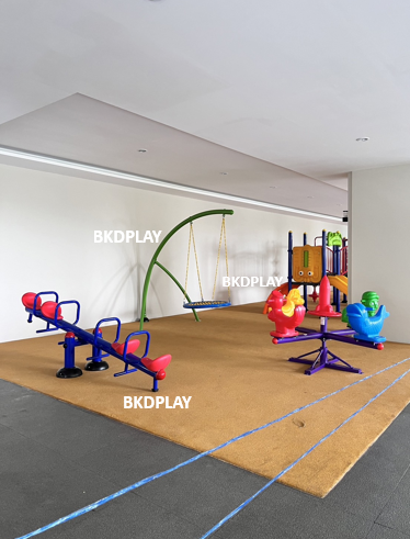 เครื่องเล่นสนาม กลางแจ้ง เหล็ก,คานกระดก 4 ที่นั่งคานเดี่ยว Outdoor Playground, ราคาโรงงาน สินค้าสั่งผลิต 10-20 วัน