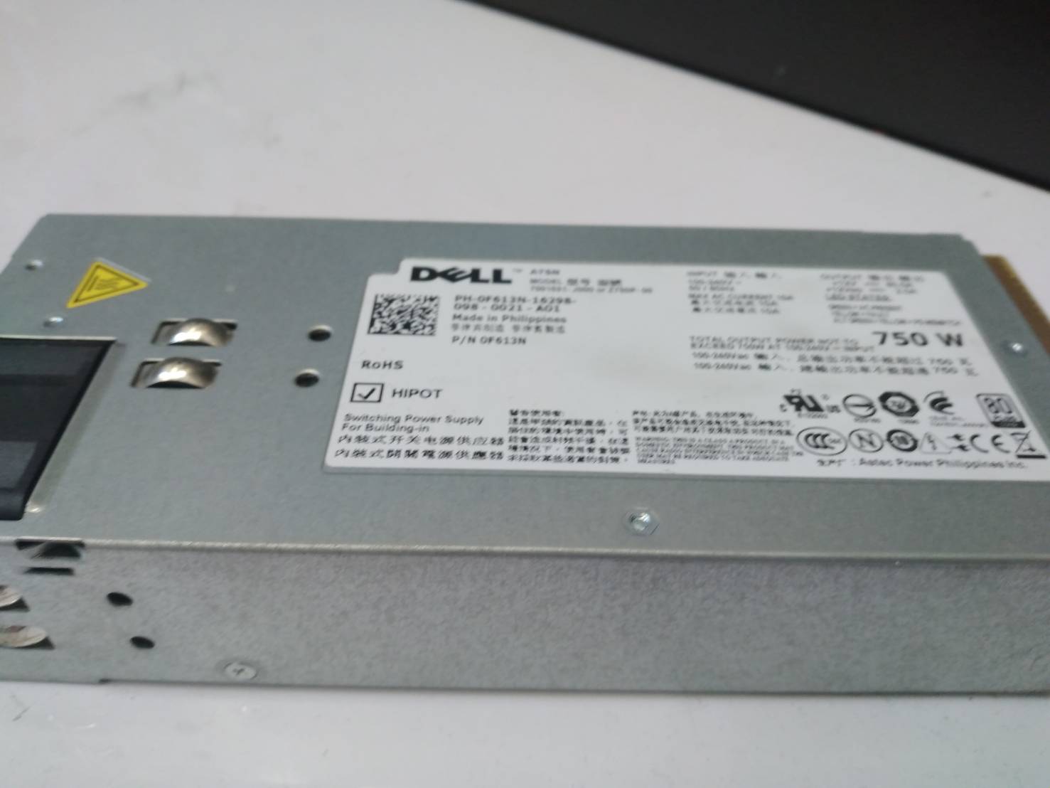 Dell 0F613N R910 T710 R510 750W Power Supply for PowerEdge R510