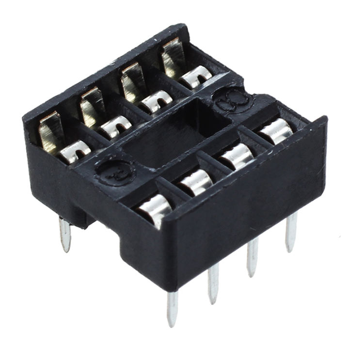 DIP-8 socket สำหรับใส่ IC แบบ DIP 8 ขา