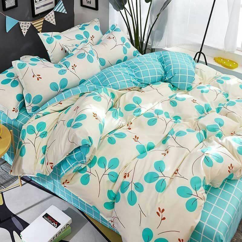 ❀✿พิเศษสุดๆลดราคา💥ชุดเครื่องนอนครบเซ็ต+ผ้านวม#ลายดอกไม้#โทนสีฟ้าsocute✿❀#Minimalstyle