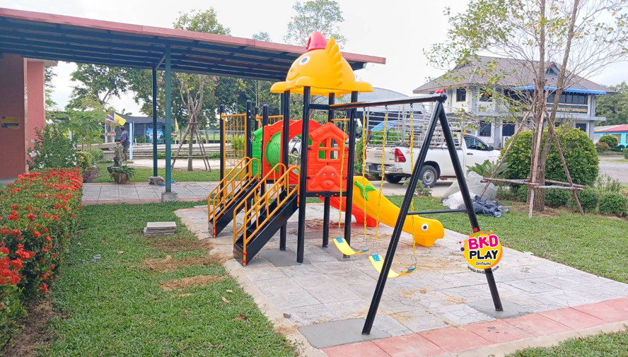 โปรโมชั่นเครื่องเล่นสนามโครงสร้างเสา 76 เครื่องเล่นสนามกลางแจ้ง ,สนามเด็กเล่น,เครื่องเล่นสนามราคาถูก OutdoorPlayground , ของเล่นสนาม, สำหรับบริจาคสนามเด็กเล่น พร้อมส่ง