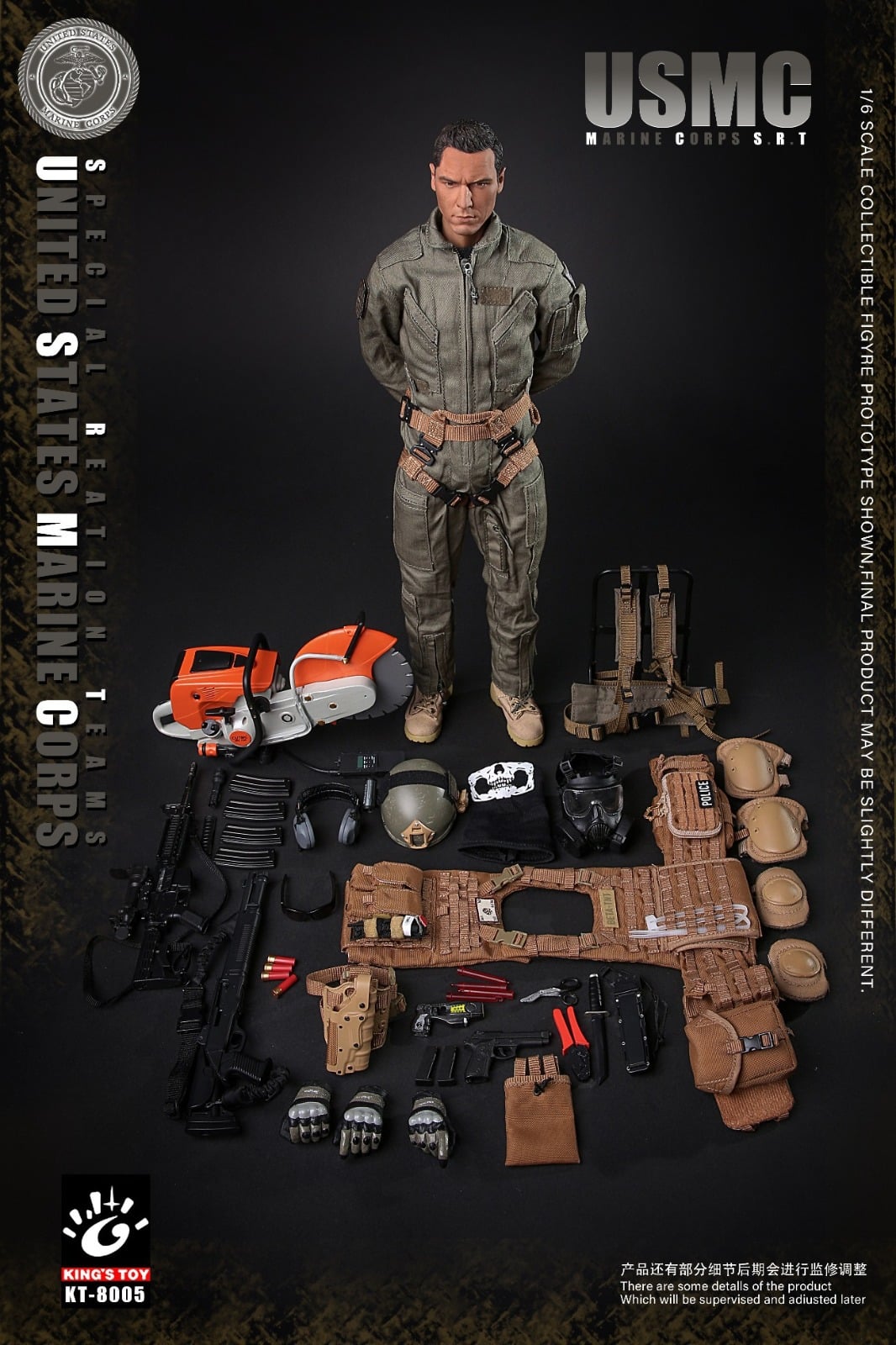 [สั่งจอง]KING'S TOY KT-8005 1/6 : USMC SRT U.S. Marine Corps - Special Response Team