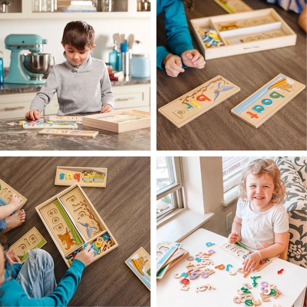 ชุดผสมคำศัพท์ บอร์ดสะกดคำ 2 ด้าน Melissa & Doug See and Spell