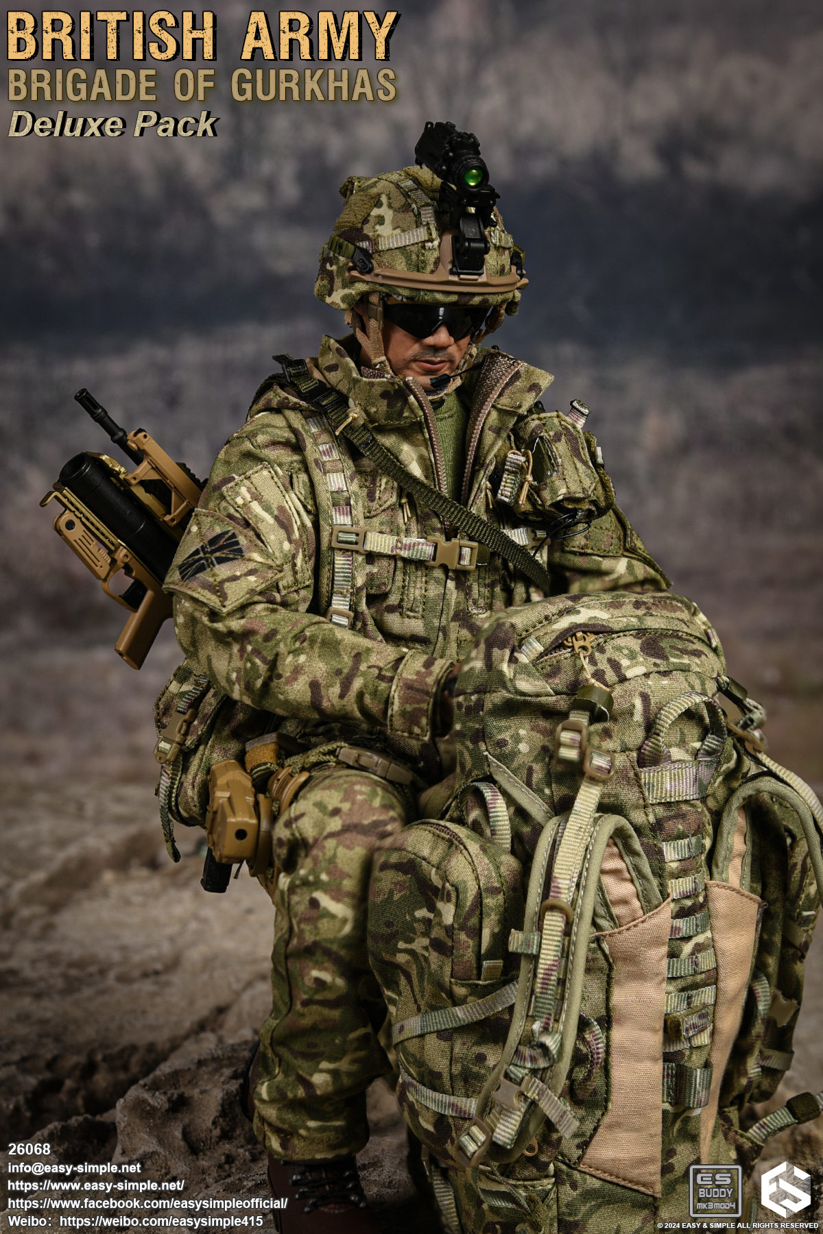 [สั่งจอง]Easy&Simple 26068 1/6 : British Army Brigade of Gurkhas Deluxe Pack