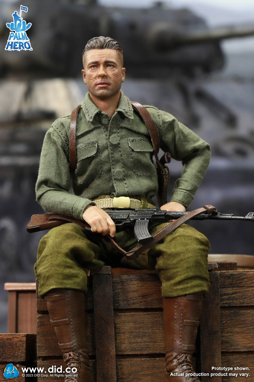 [พร้อมส่ง ]DID XA80019 1/12 : Palm Hero Series 2nd Armored Division “Hell On Wheels” – SSGT Donald