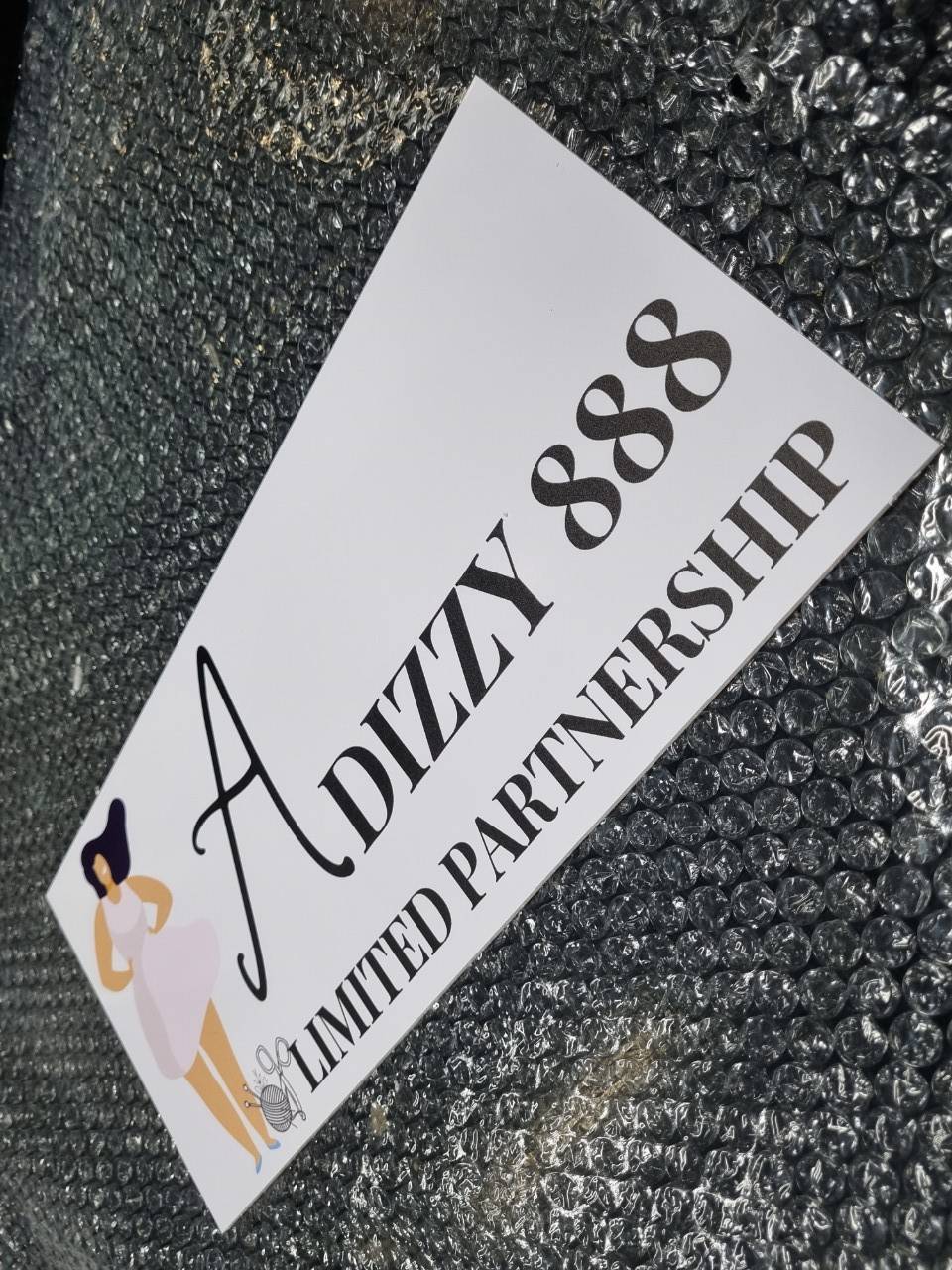 งานป้ายอะคริลิค ติดสติ๊กเกอร์