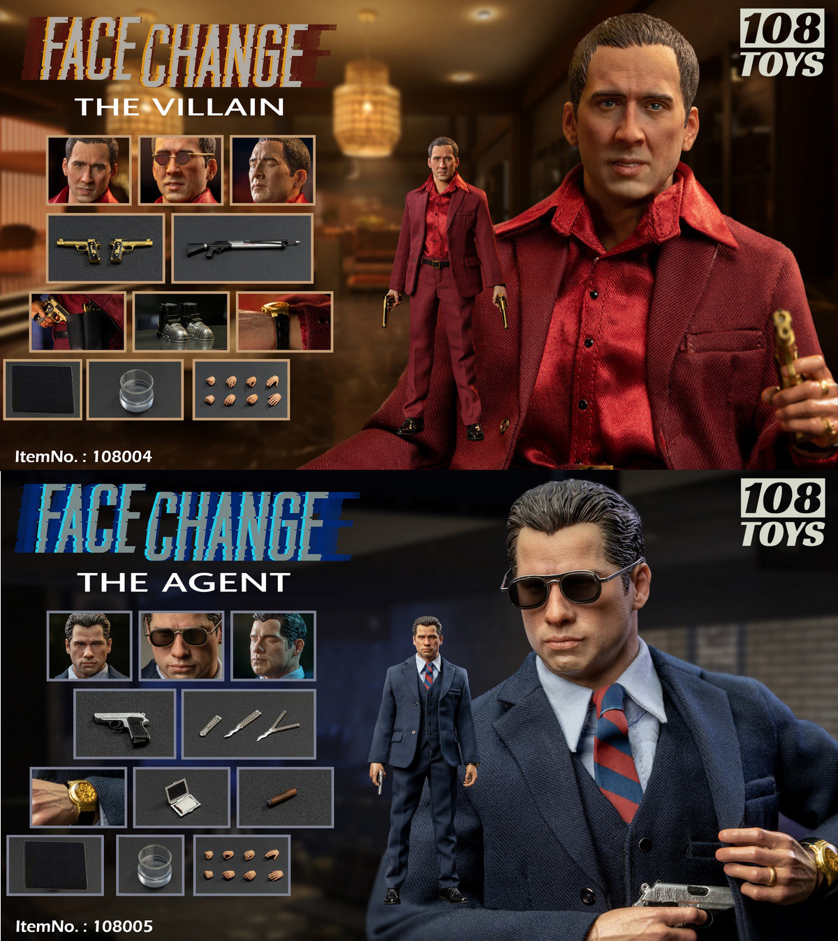 [สั่งจอง] 108toys 1/6 : Face Change