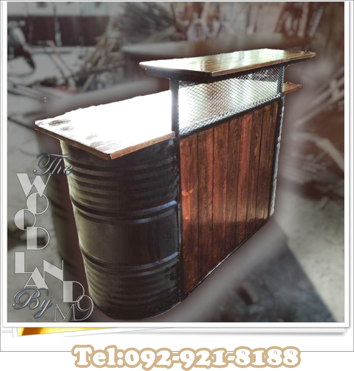 🛢️เฟอร์นิเจอร์ถังน้ำมัน#counterbarถังน้ำมันสําเร็จรูป🍿#CounterBarถังน้ำมันDesign14-09-008