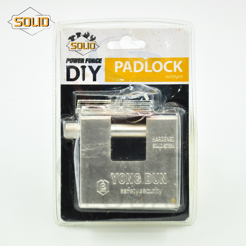 แม่กุญแจ 74 มม. กุญแจ กันเลื่อย กันตัด กุญแจคล้อง กุญแจบ้าน ชุปโครเมี่ยม เหล็กหนา แข็งพิเศษ สำหรับ ประตู รั้ว โกดัง