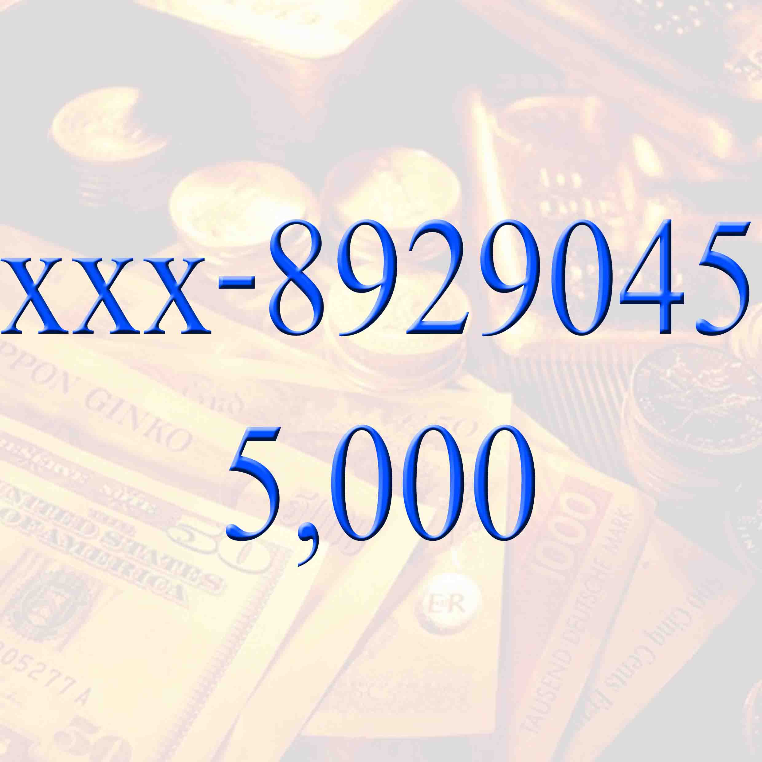 Sold out เบอร์มหาโชค xxx-8929045