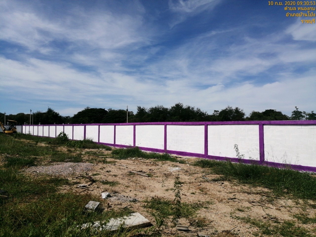 ขนส่ง(บ้านโป่ง) ก่อสร้างรั้วรอบขนส่ง