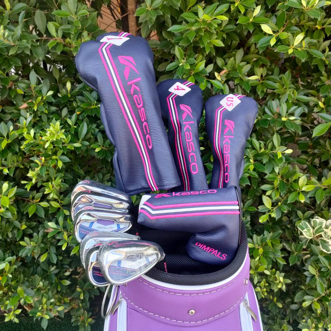 **ไม้กอล์ฟสำหรับผู้หญิง** รุ่นใหม่และยอดนิยมสูงสุด!! SET KASCO DIMPALS G7 LADY สภาพสวยนางฟ้า ชุดกอล์ฟพรีเมี่ยมญี่ปุ่น!! ไม้กอล์ฟมือสอง ของแท้ BY NakaraLuxurious