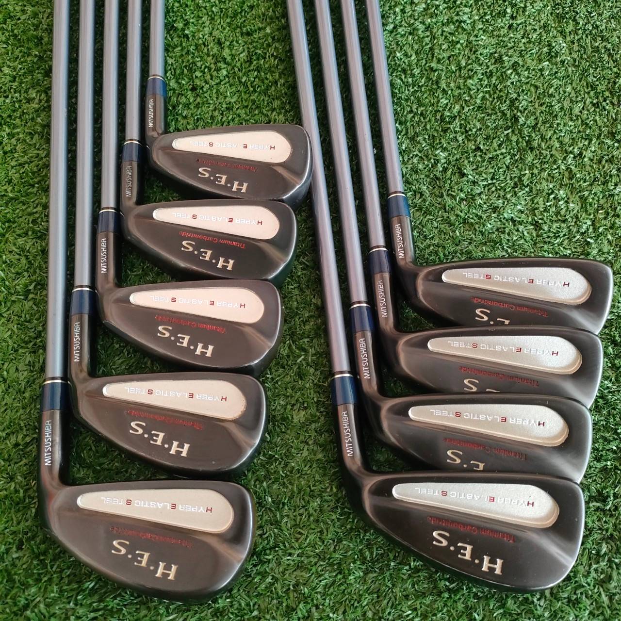 ชุดเหล็ก HES HYPER ELASTIC STEEL มีเหล็ก 3-9 เเละ PW SW ก้าน LITE TOUCH FLEX R ก้านเบามาก เน้นตีแบบสบายที่สุด ไม้กอล์ฟมือสอง ของแท้ BY NakaraLuxurious