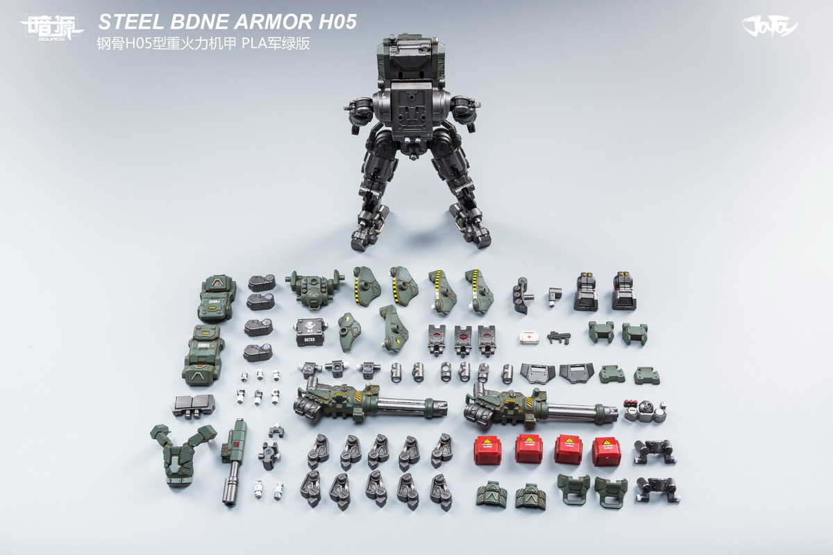 [สั่งจอง] JOYTOY 1/25 H05 STEEL BONE HEAVY FIREPOWER ARMOR (MILITARY GREEN)