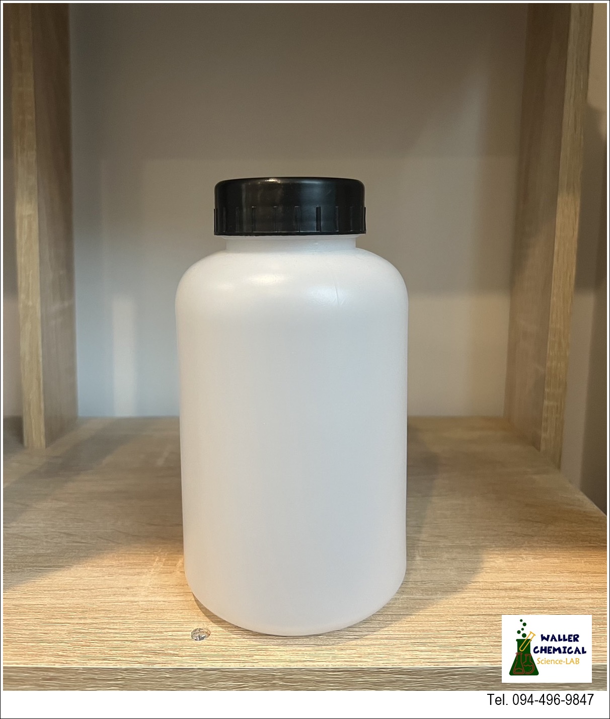 ขวดพลาสติกฝาดำ (ปากกว้าง) 1,000ml Reagent Bottle (PE)