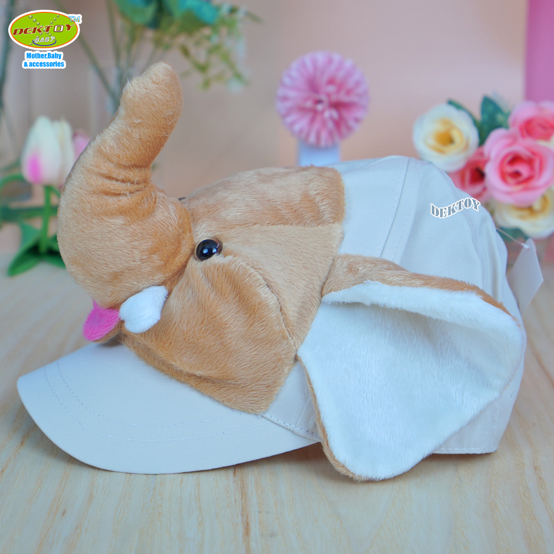 หมวกแก๊ปรูปหน้าสัตว์ หมวกเด็กหน้าสัตว์ หมวกแฟนซีสำหรับเด็ก 1-5 ขวบ ผู้ใหญ่ก็ใส่ได้