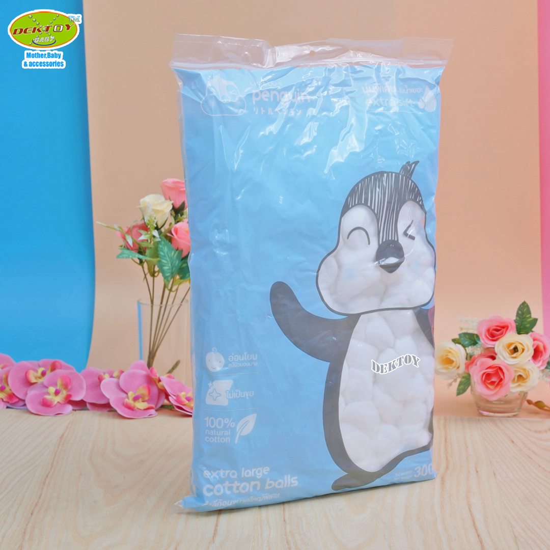 Little penguin ลิตเติ้ลเพนกวิน สำลีก้อนขนาดใหญ่พิเศษ300กรัม