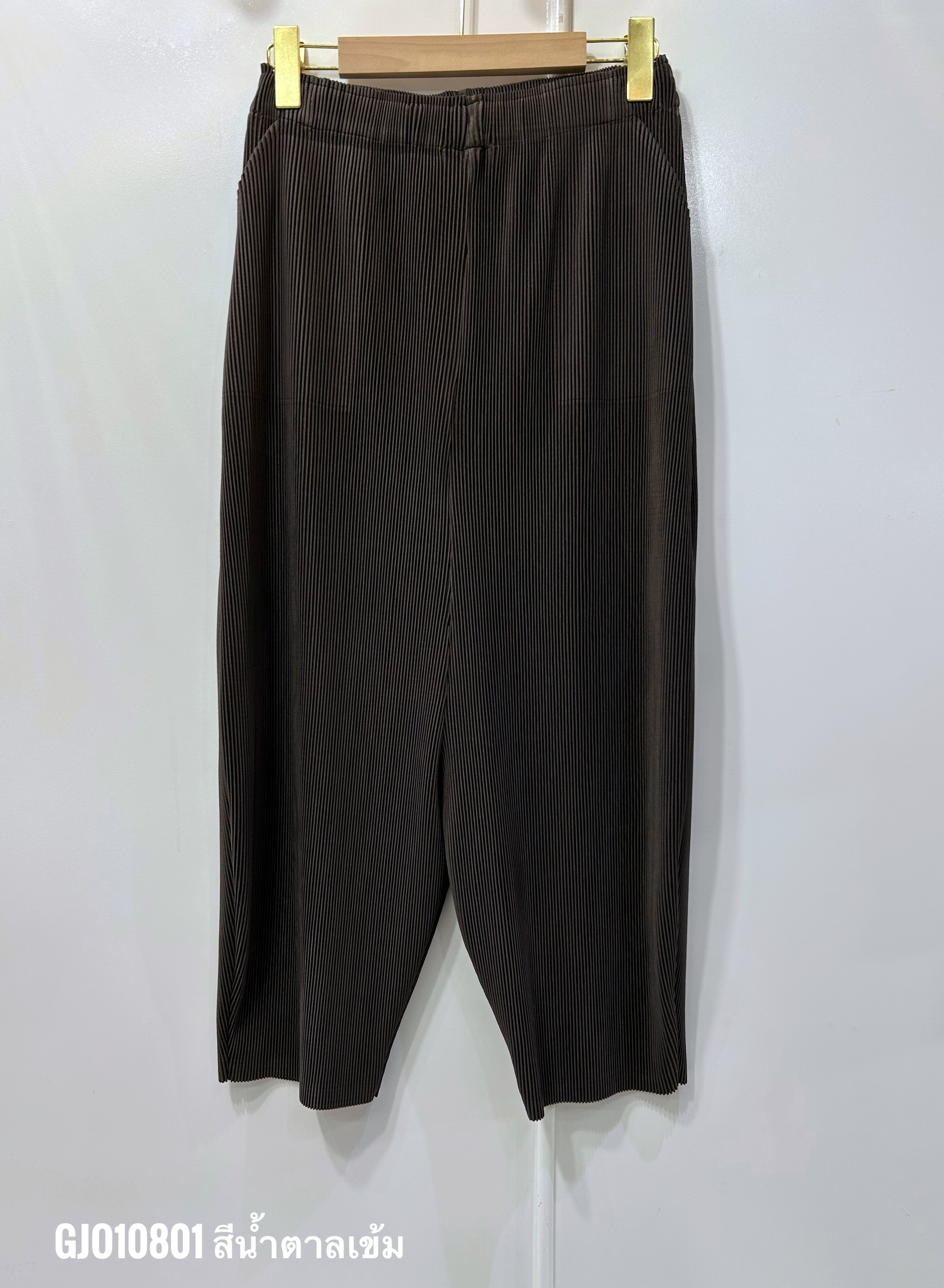 ยาว 34 นิ้ว 2MUAY รุ่น GJO10801 กางเกงอัดพลีท THICK HAREM PLEATED PANTS 2 สี FREE SIZE