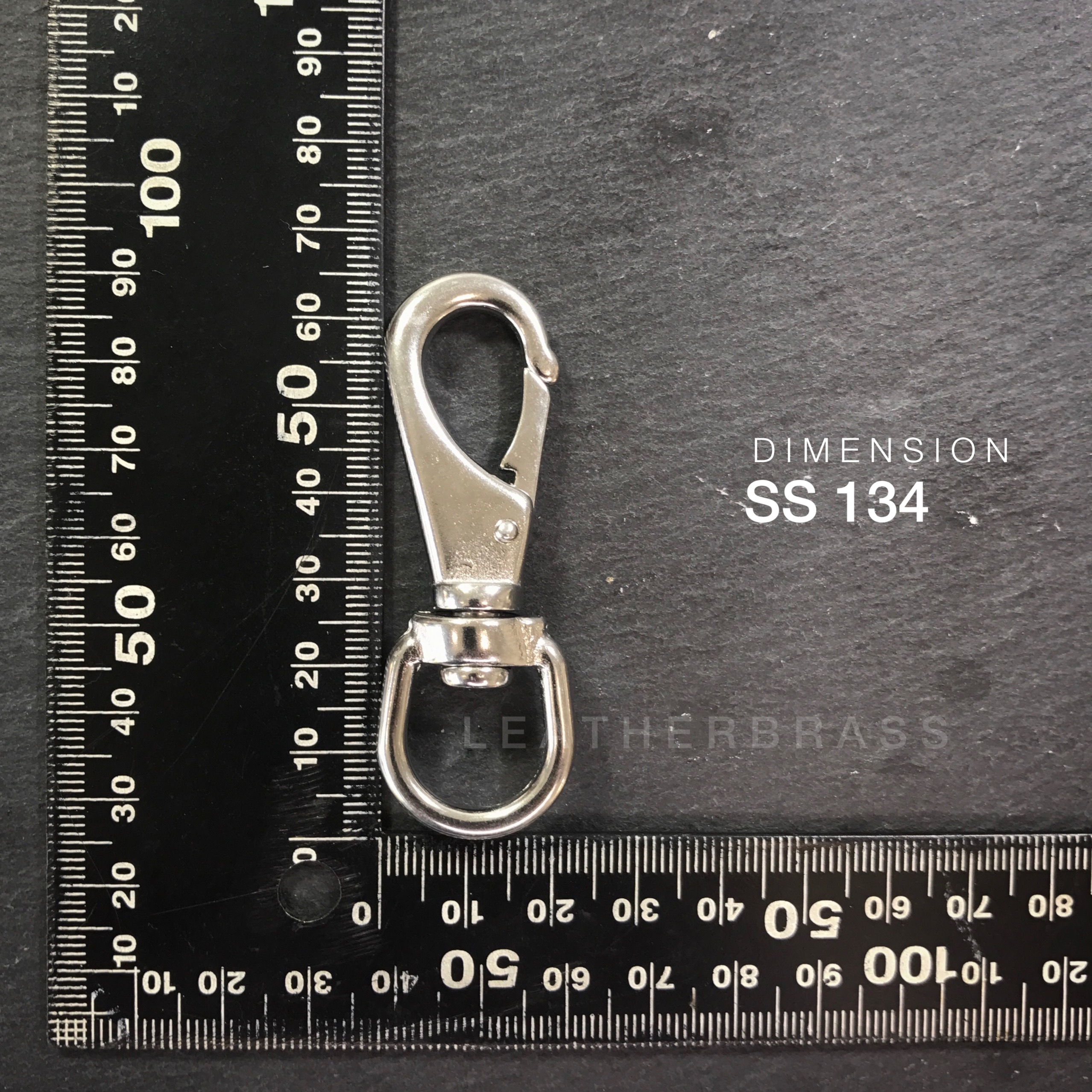 SS134 ตะขอพวงกุญแจ สเตนเลส แบบโมเดิร์น อุปกรณ์เดินป่า **ราคาต่อชิ้น** อุปกรณ์งานหนัง leatherbrass