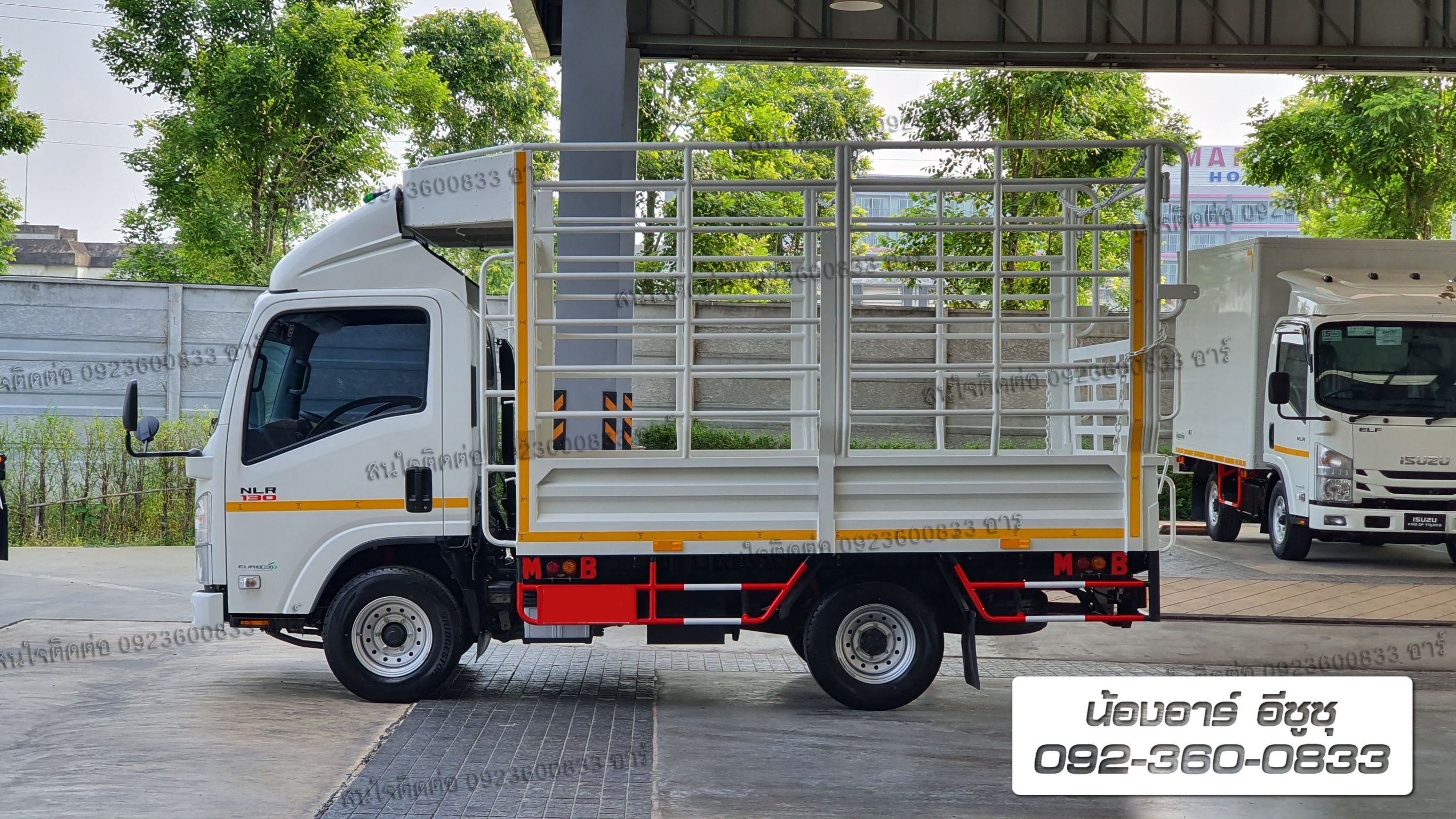 4 ล้อ ISUZU NLR130 แรงม้า คอกสูงเหล็กกลม