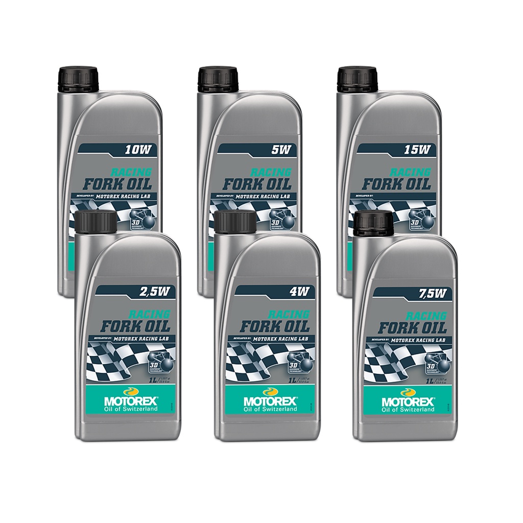 น้ำมันโช้ค Motorex Racing Fork Oil เบอร์ 2.5, 4, 5, 7.5