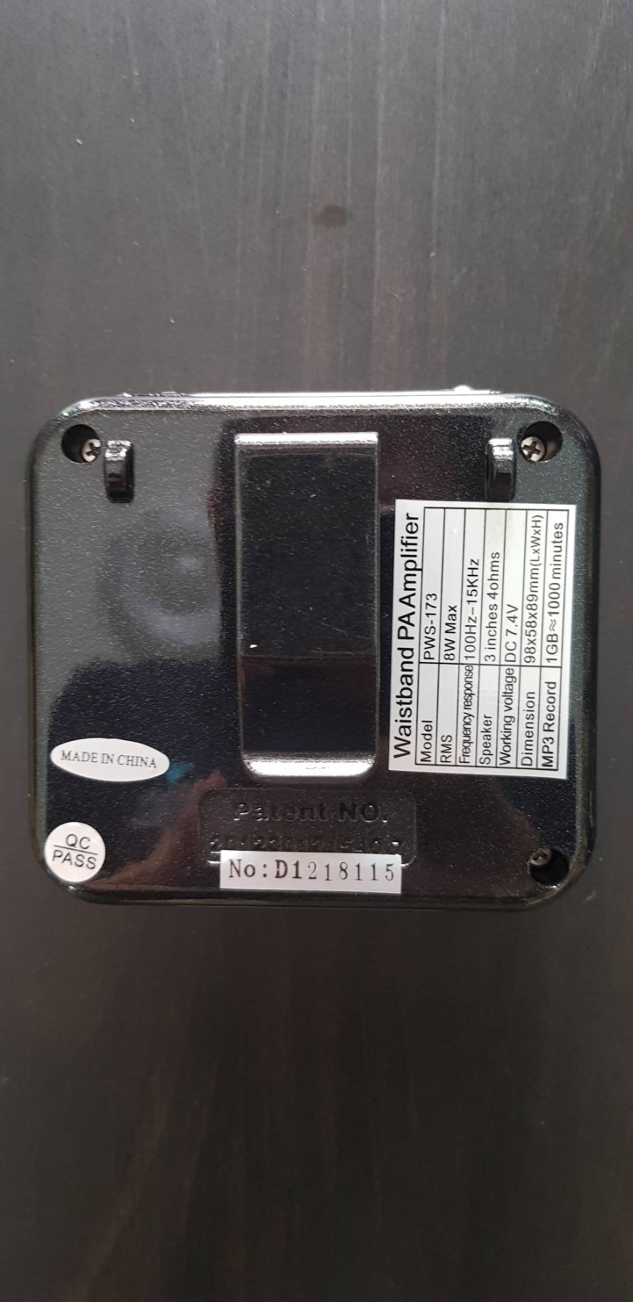 DECCON เครื่องเสียงพกพามีไมโครโฟนพร้อมใช้งาน คาดเอว รองรับการเปิดเพลง MP3 ผ่าน USB