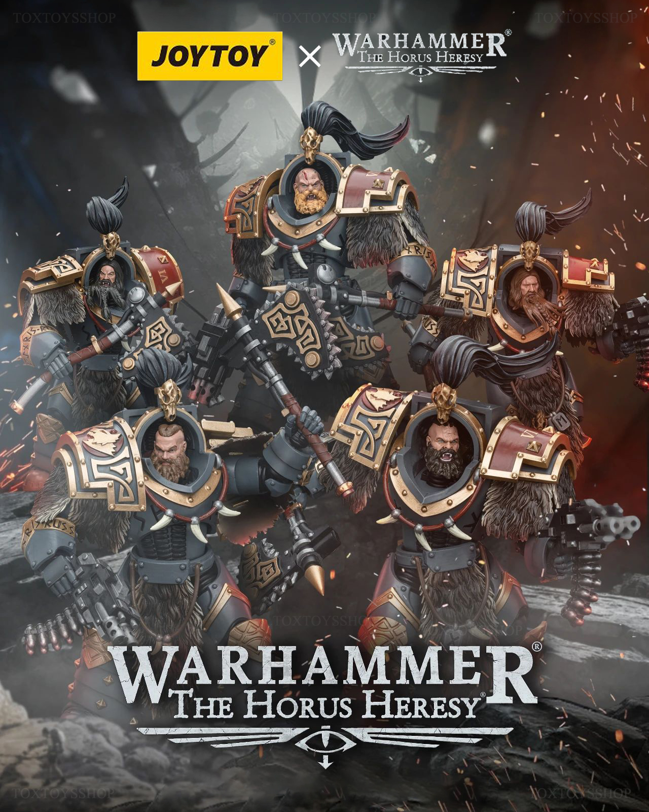 [สั่งจอง]Joytoy 1/18 : Warhammer "The Horus Heresy" Space Wolves