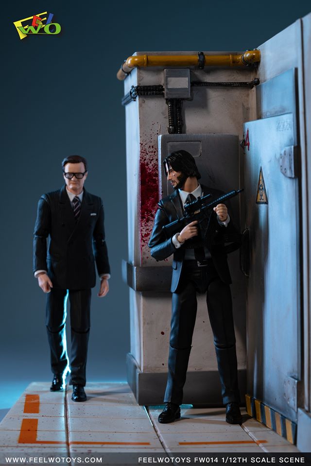 [สั่งจอง]ฉากไดโอรามา ประตูหน้าโรงงานนิวเคลียร์ FEELWOTOYS FW014 1/12 Scene Of Nuclear Factory