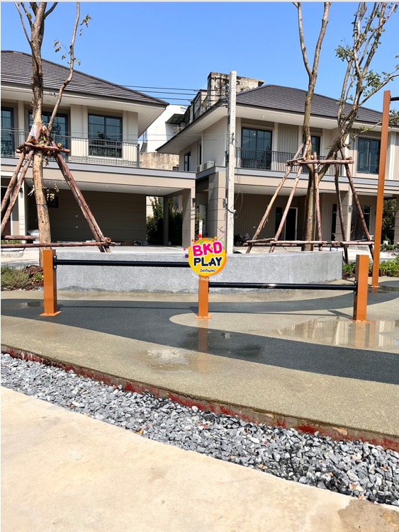 เครื่องออกกำลังกายกลางแจ้ง อุปกรณ์คานดันพื้นคู่ ลานกีฬาอเนกประสงค์ สนามกีฬา ผลิตในไทย สั่งทำตามสีที่ต้องการได้