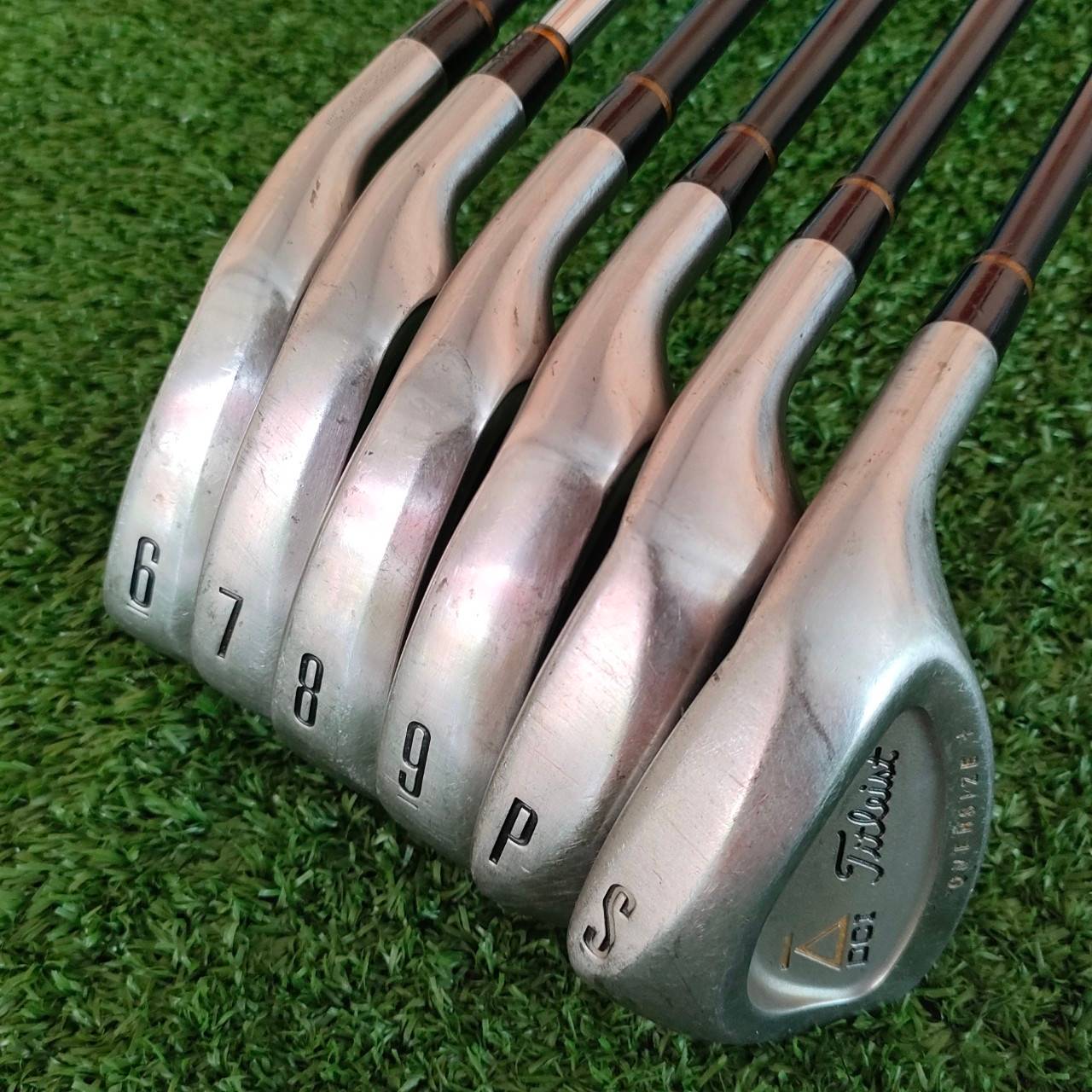 ชุดเหล็ก TITLEIST DCI OVERSIZE+ มีเหล็ก 6-9 เเละ PW SW ก้าน TRISPEC FLEX R ** เหล็ก7ชุดนี้ ใส่ก้านเหล็ก FCM 5.5 ** ชุดเหล็กตีมันส์ และ ตีง่ายในชุดเดียวกัน ไม้กอล์ฟมือสอง ของแท้ BY NakaraLuxurious