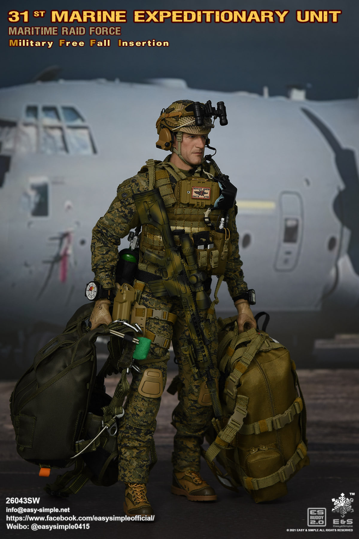 [สั่งจอง]Easy&Simple 26043S : 31ST MEU MRF Military Free Fall Insertion