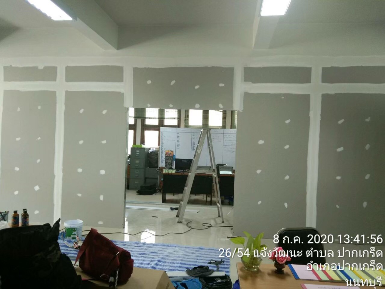 ดุริยางค์ตำรวจ(ปากเกร็ด) ปรับปรุงหลังคา,ฝ้า,เพดาน