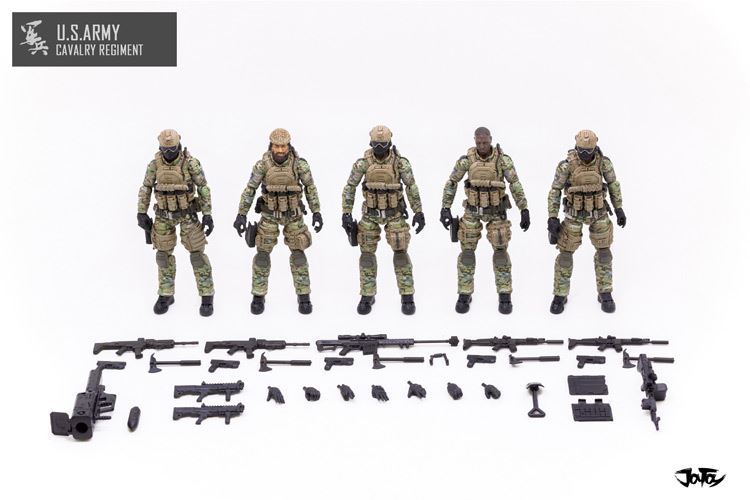 [สั่งจอง]JOYTOY：1/18 JTUS004 US Army Cavalry Regiment Set