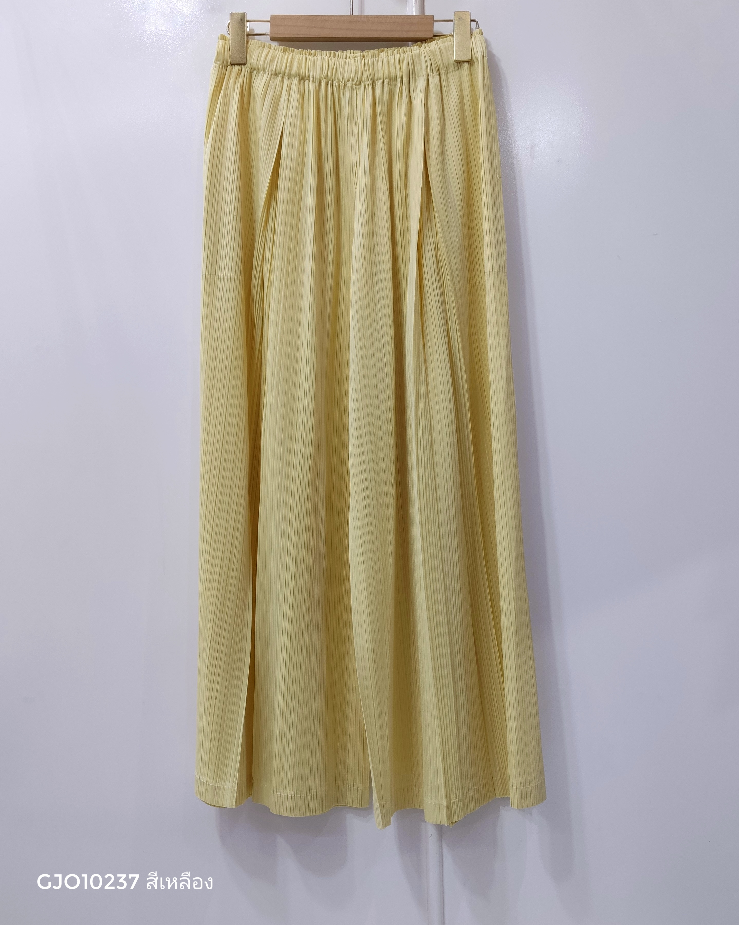 ยาว36นิ้ว! 2MUAY รุ่น GJO10237 กางเกงพลีทคุณภาพ FLOWY WIDE LEG PLEATED PANT 9 สี FREE SIZE